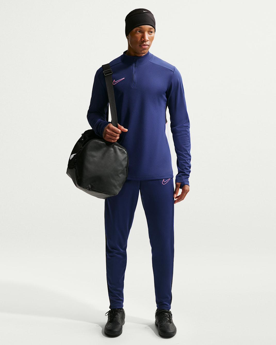 Pantalon de foot Nike Academy Dri-FIT pour homme - Blue Void/Blanc/Noir/Pinksicle