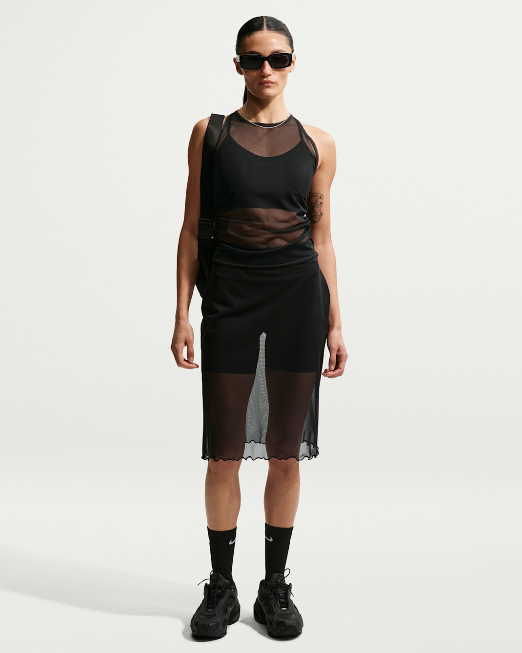 Nike Sportswear Women's Slim Sheer Skirt - Black/Sail