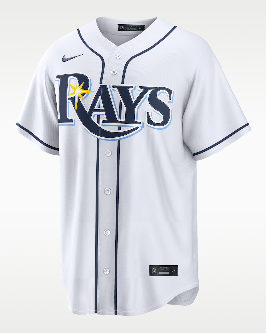 Jersey Nike de la MLB Replica para hombre Junior Caminero Tampa Bay Rays - Blanco