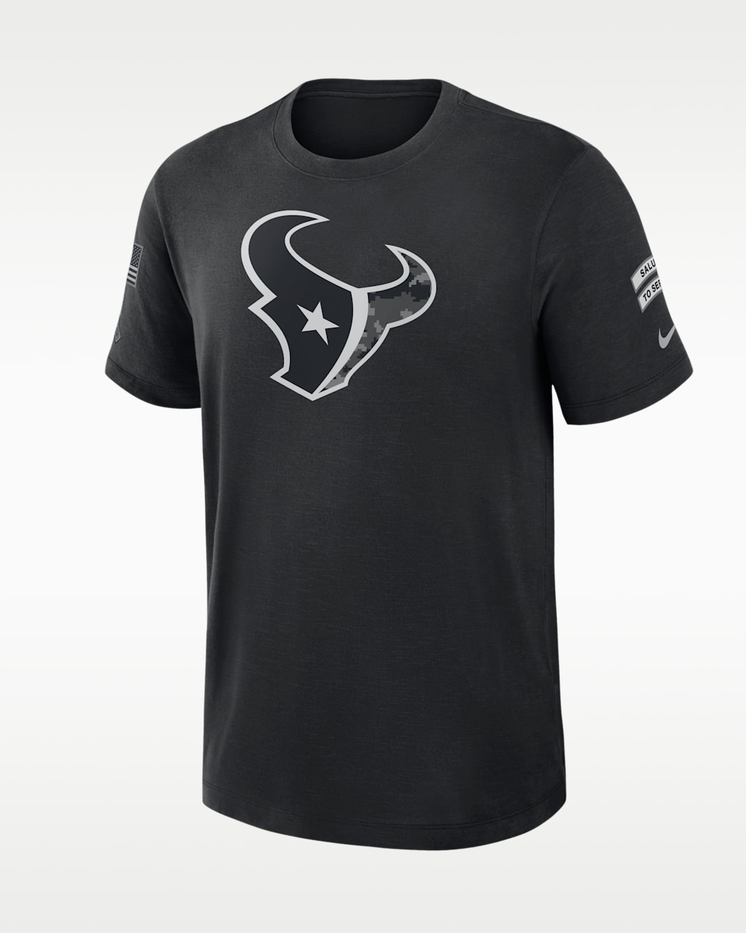 Playera Nike Dri-FIT de la NFL para hombre Houston Texans Salute to Service Slub - Negro