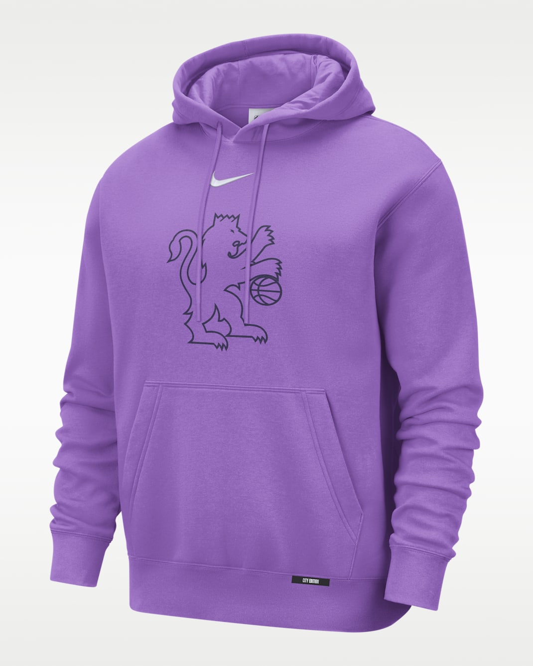 Sacramento Kings City Edition Men's Nike Club Hoodie - Bright Violet
