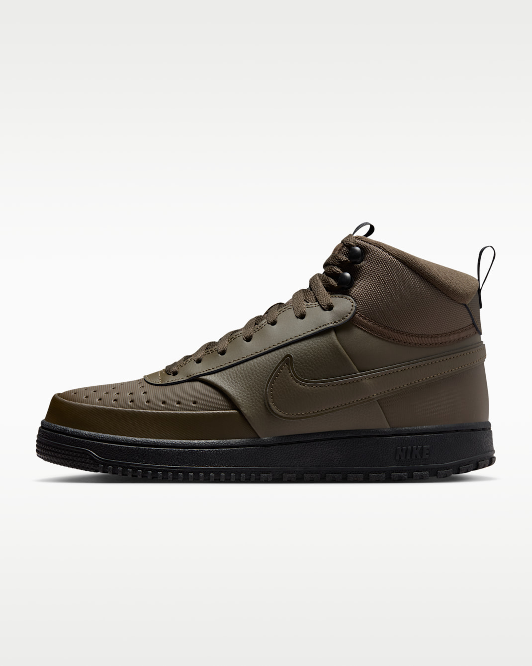 Nike Court Vision Mid Men's Winterized Shoes - Dark Hazel/Black/Saffron Quartz/Dark Hazel