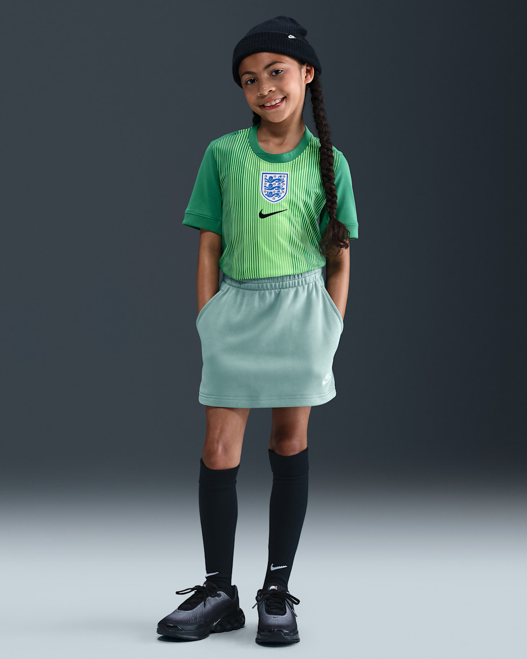 Nike Sportswear Club Big Kids' (Girls') French Terry Skirt - Cannon/Cannon/White