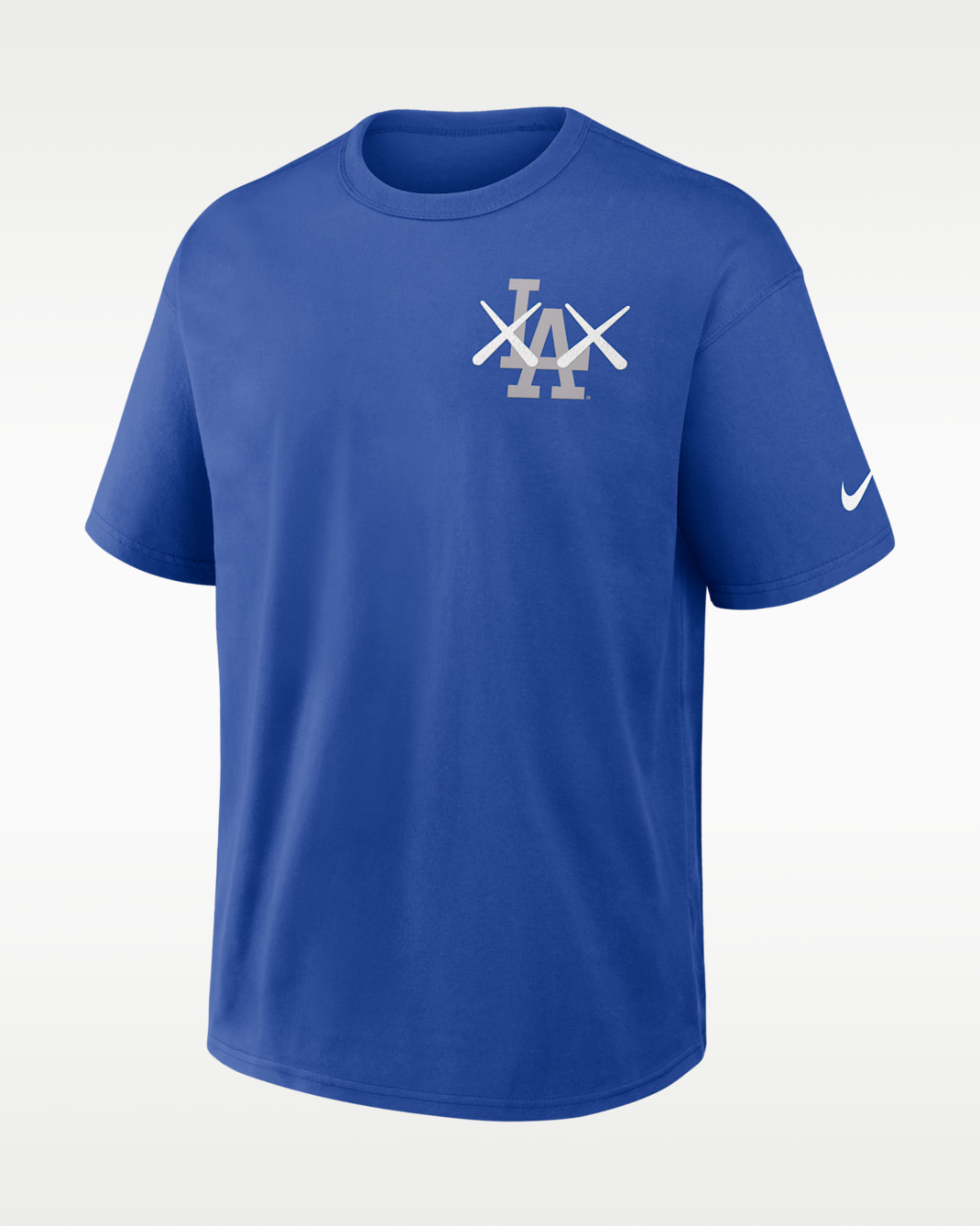 Los Angeles Dodgers Elevated Max90 Men's Nike x KAWS MLB T-Shirt - Game Royal