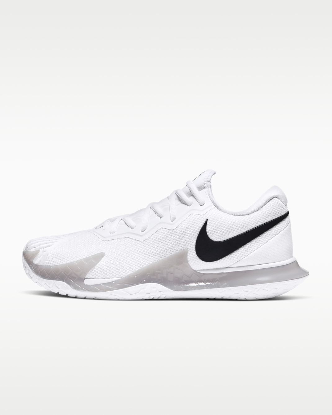 NikeCourt Air Zoom Vapor Cage 4 Men’s Hard Court Tennis Shoes - White/Grey Fog/Black