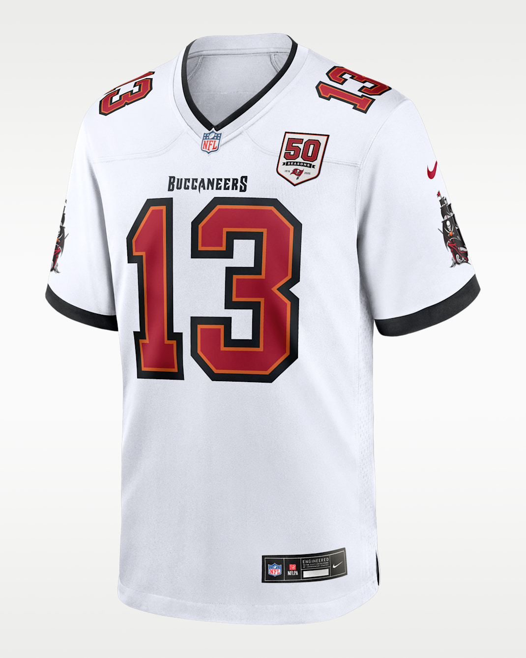 Mike Evans Tampa Bay Buccaneers 50th Anniversary Men's Nike NFL Game Jersey - White