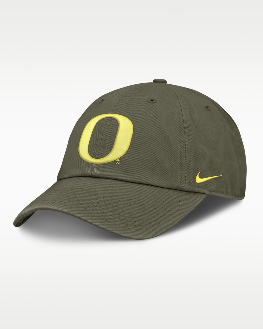 Gorra universitaria Nike ajustable para hombre Oregon Primetime Club - Oliva