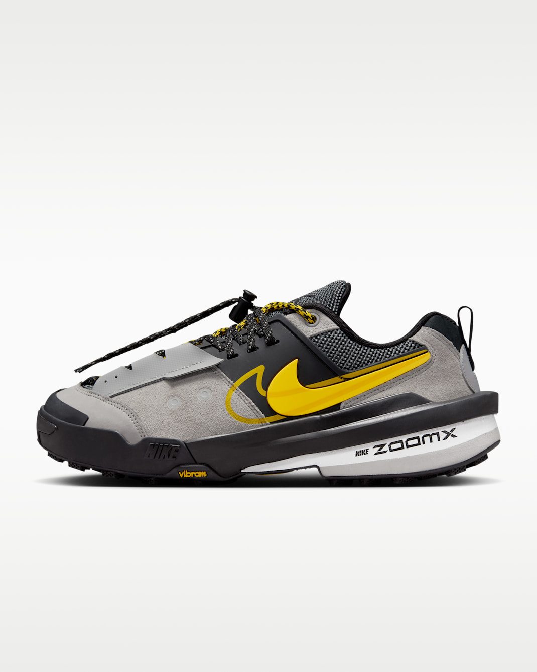 Nike Zegamadome x sacai Men's Shoes - Matte Silver/Black/Tour Yellow