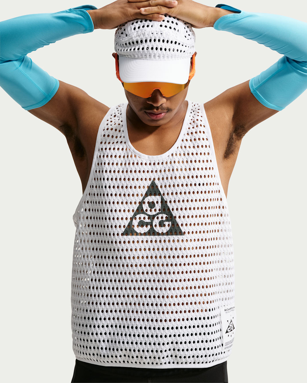 ACG Radical AirFlow Men's Dri-FIT Trail Running Tank Top - White/Anthracite
