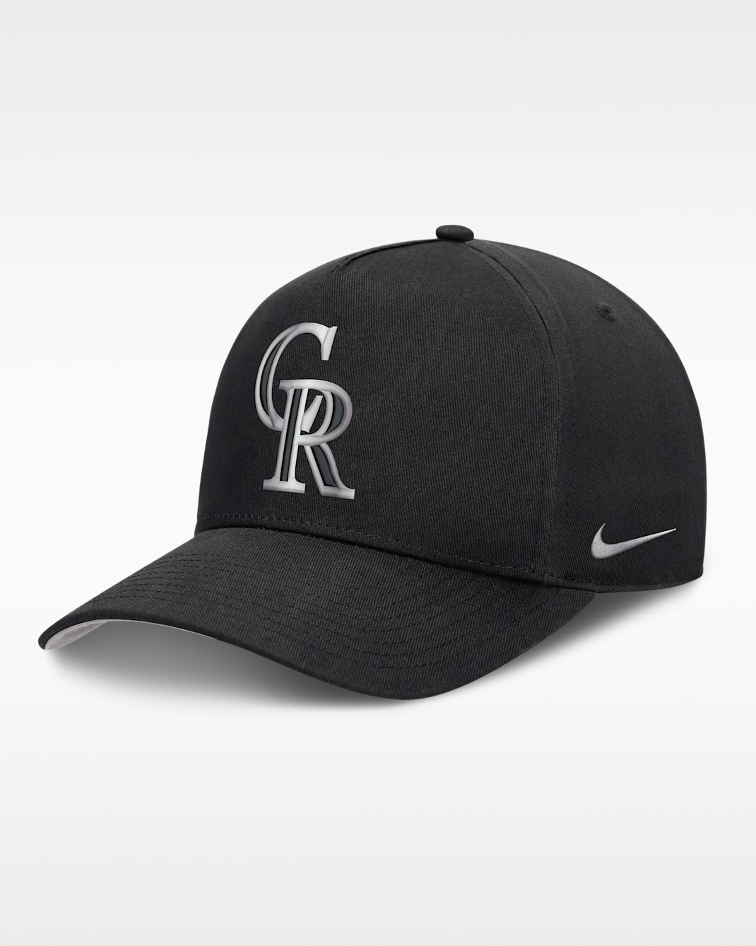 Colorado Rockies Rise Men's Nike Dri-FIT MLB A-Frame Trucker Adjustable Hat - Black