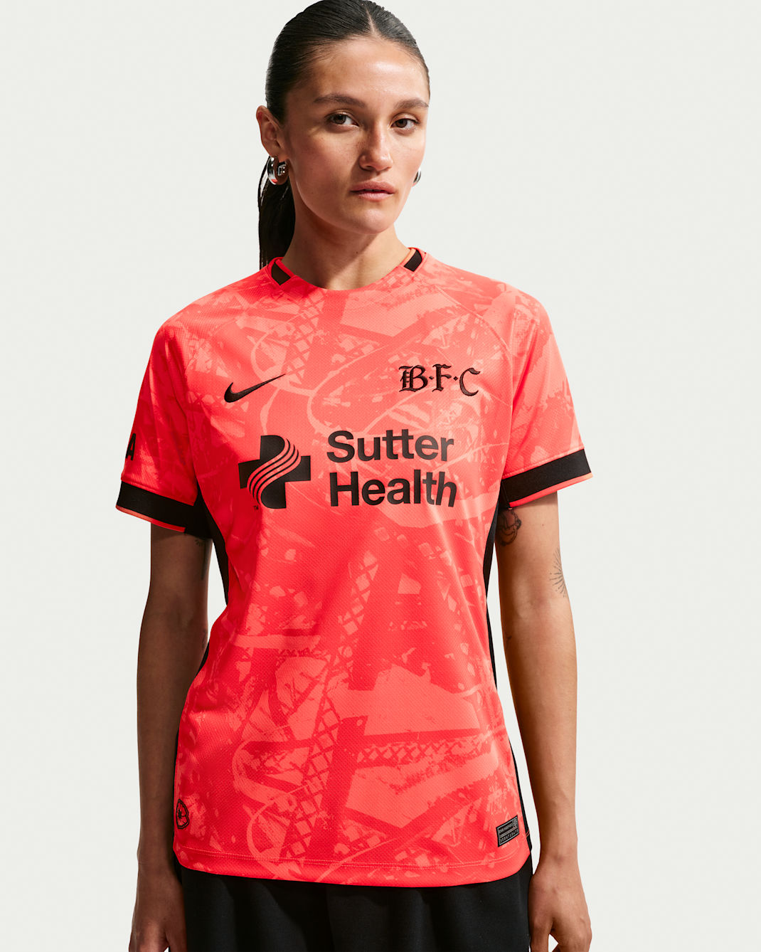 Bay FC Stadium Away Women's Nike Dri-FIT NWSL Replica Jersey - Rush Coral