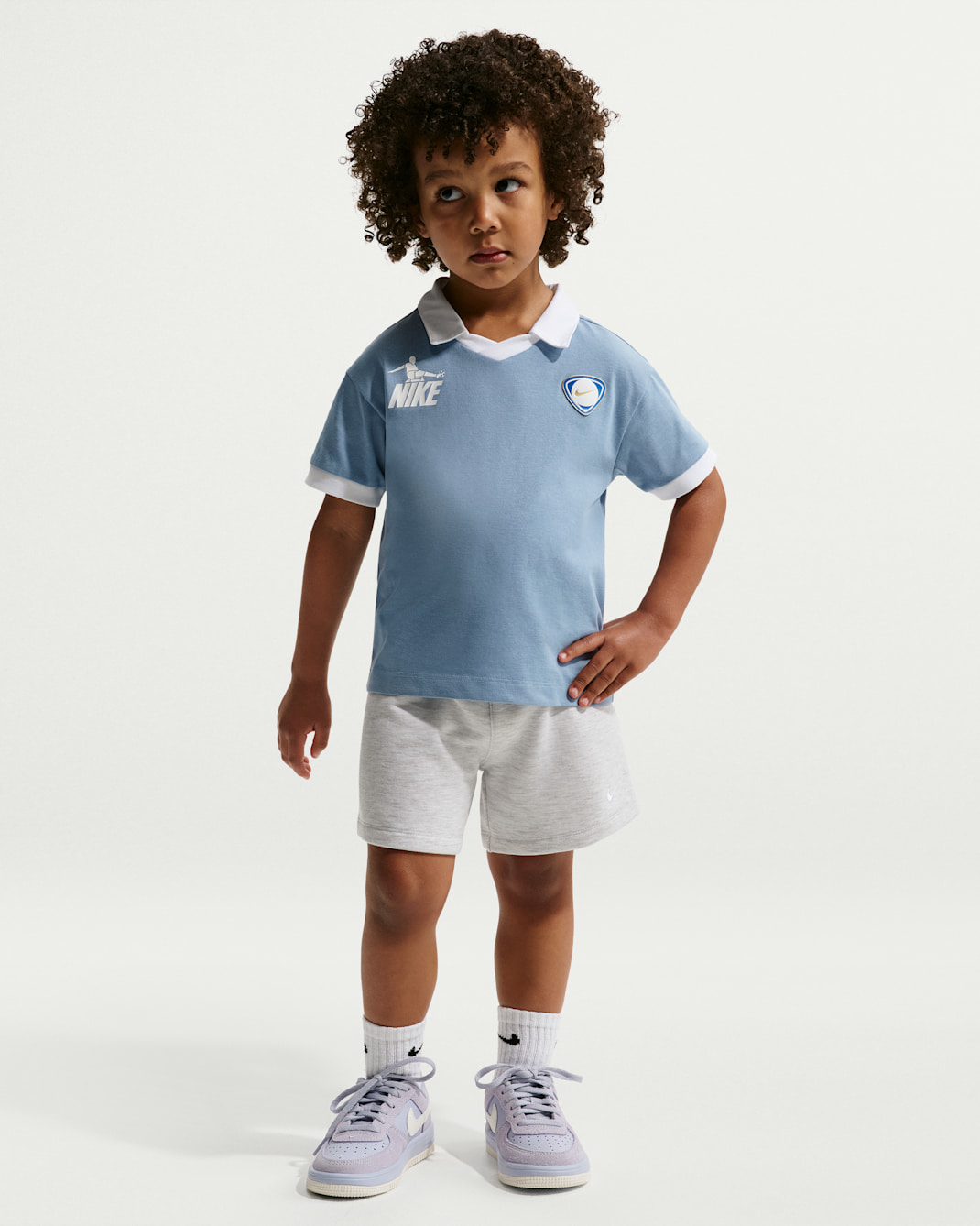 ナイキ スポーツウェア ゴールモード ベビー ツーピース フレンチテリー ショートパンツ セットアップ - グレーヘザー