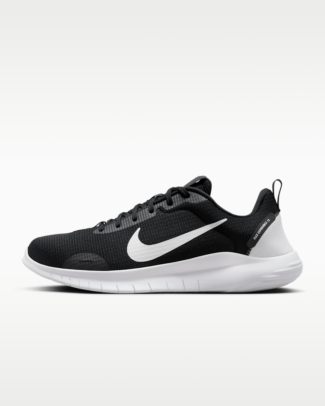 Nike Flex Experience Run 12 Men's Road Running Shoes - Black/Dark Smoke Grey/White