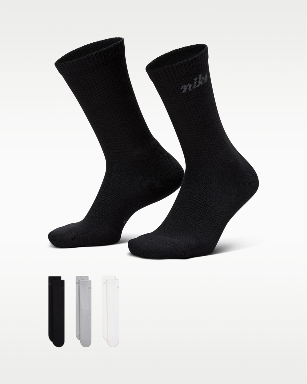 Nike Everyday Elevated Crew Socks (3 Pairs) - Multi-Colour