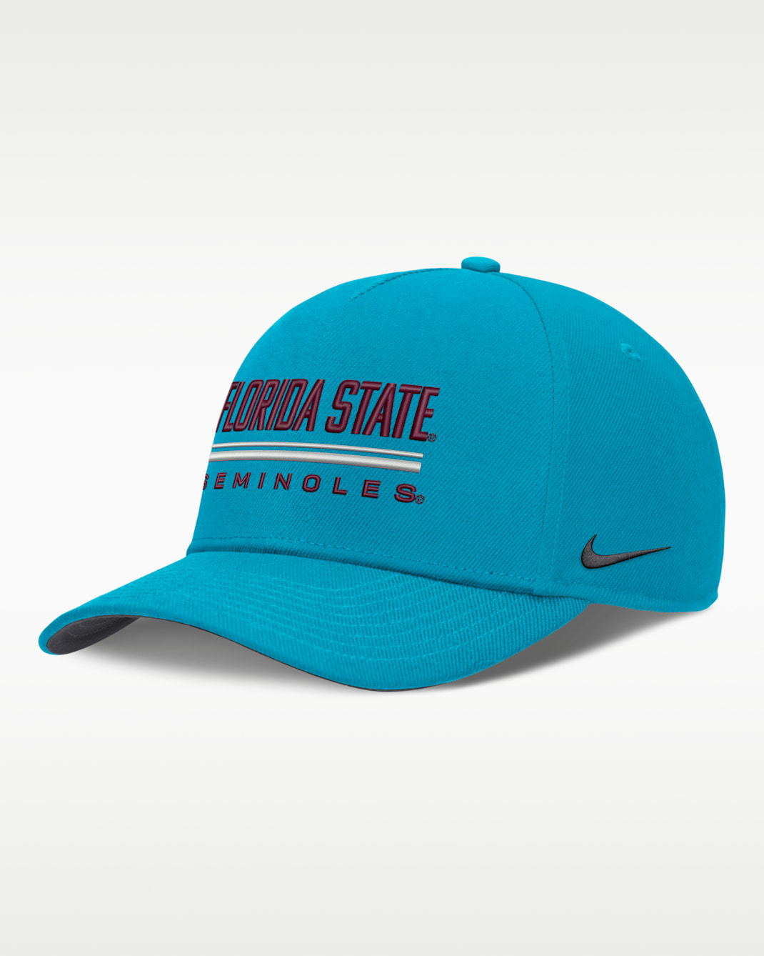 Florida State Sideline Practice Rise Men's Nike Dri-FIT College Adjustable Hat - Turquoise