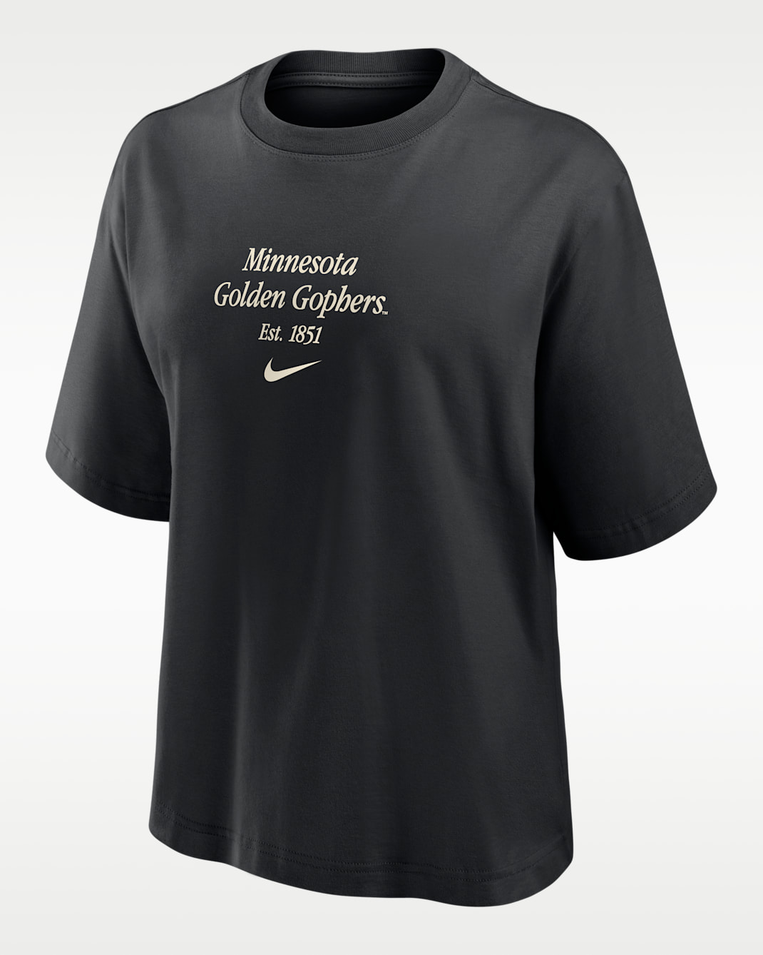 Minnesota Authentics Women's Nike College Boxy T-Shirt - Black