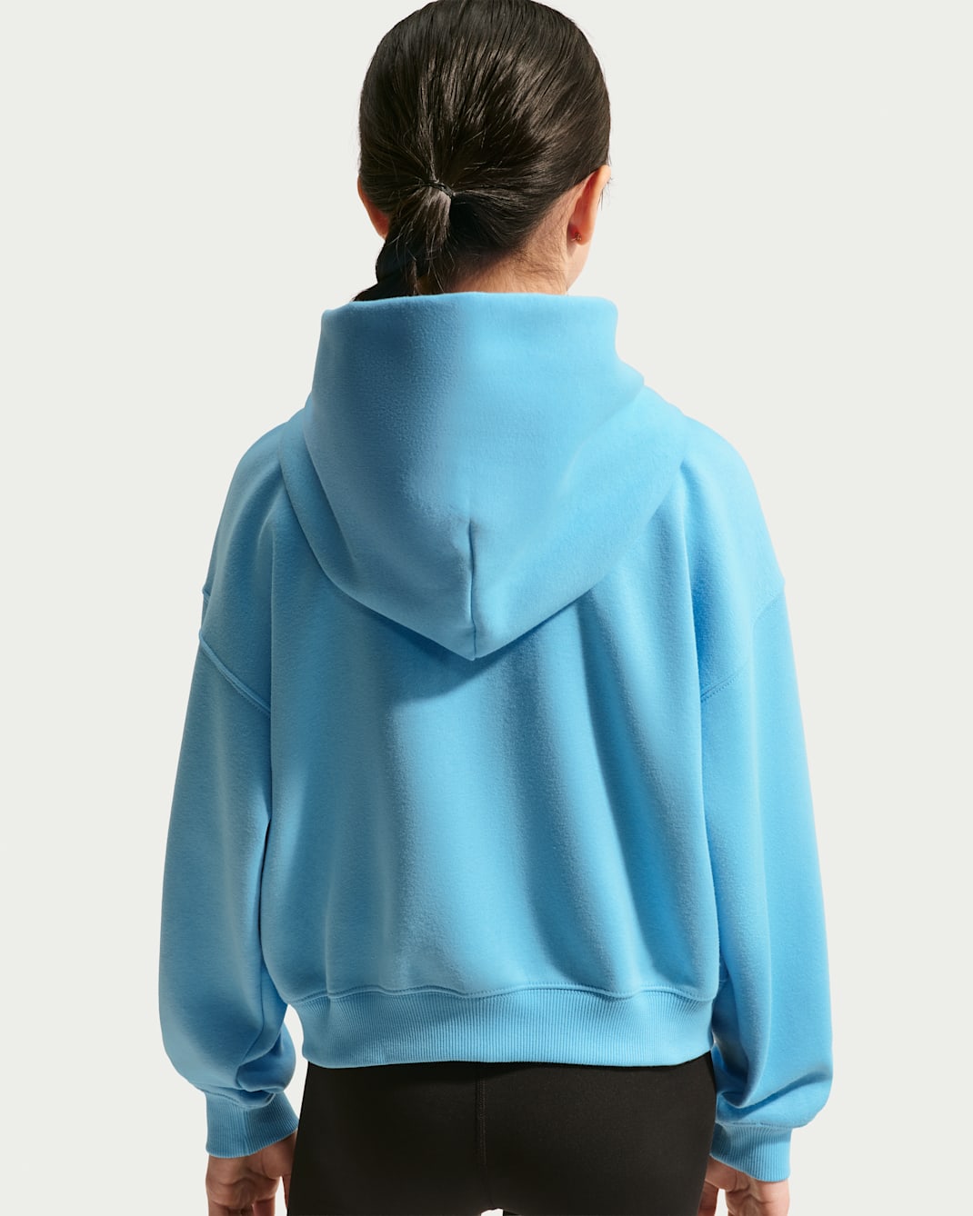 Nike Sportswear Studio Fleece Big Kids' (Girls') Oversized Full-Zip Hoodie