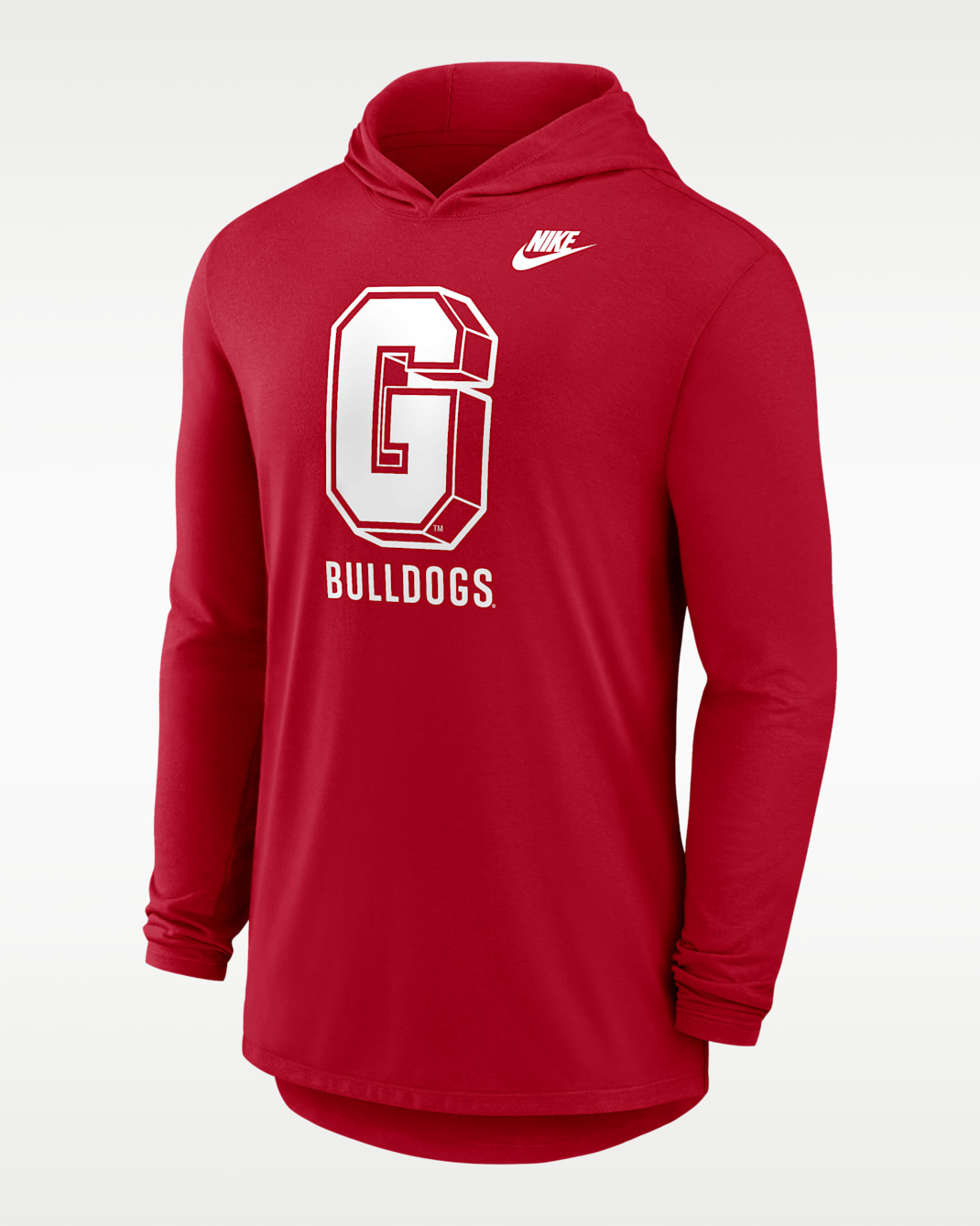 Georgia Legacy Men's Nike Dri-FIT College Long-Sleeve Hooded T-Shirt - Red
