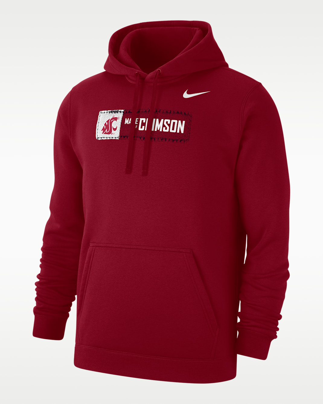 Washington State Made of Crimson Men's Nike College Pullover Hoodie - Crimson