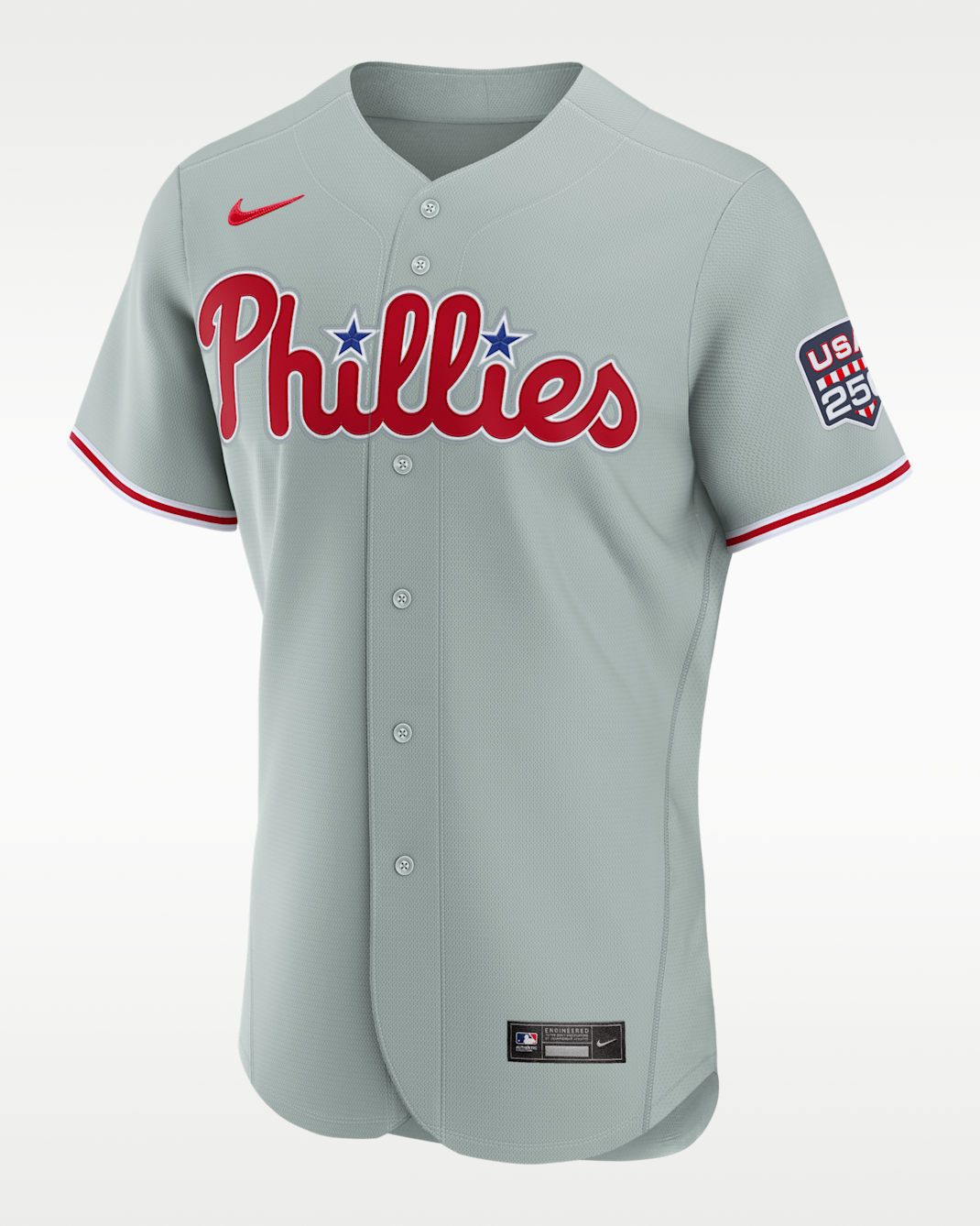 Bryce Harper Philadelphia Phillies USA 250 Men's Nike MLB Authentic Jersey - Grey