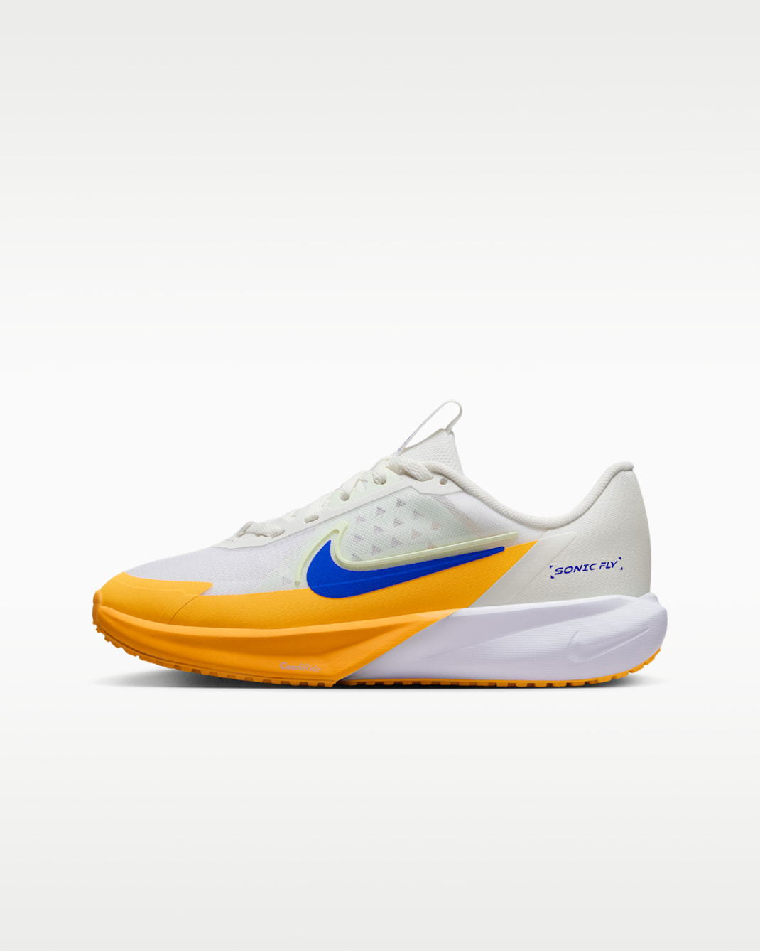 Nike Sonic Fly Older Kids' Running Shoes - Summit White/Volt Tint/White/Hyper Royal