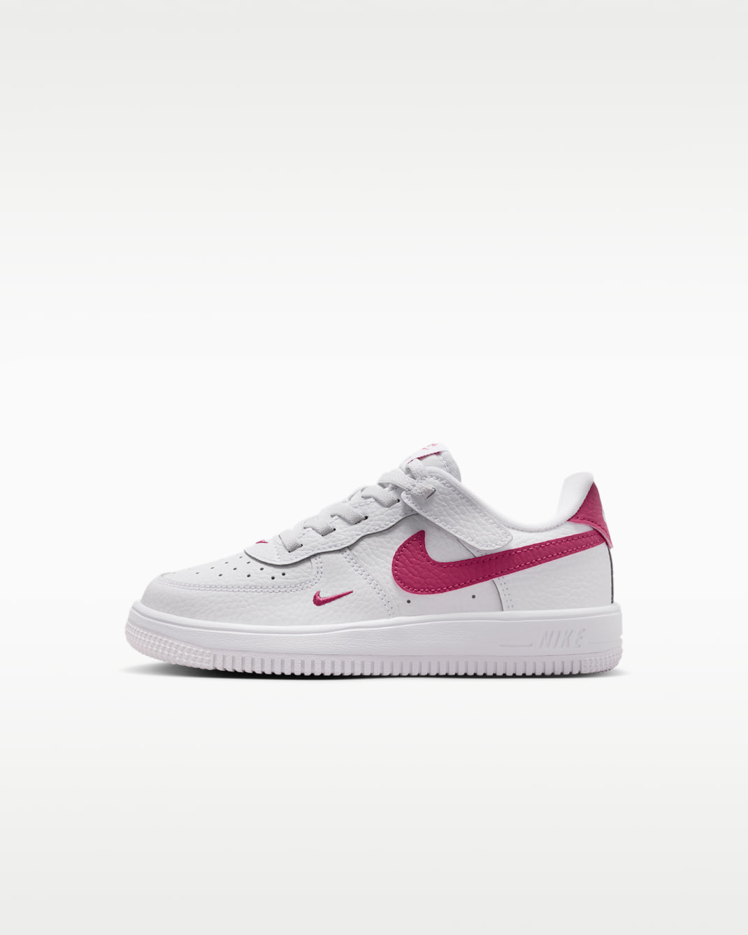 나이키 포스 1 로우 이지온 리틀키즈 신발 - 화이트/스위트 비트