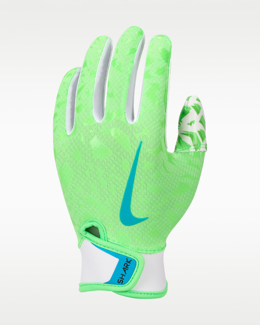 Nike Shark 2.0 Pee Wee Football Gloves - Rage Green/White/Blue Orbit