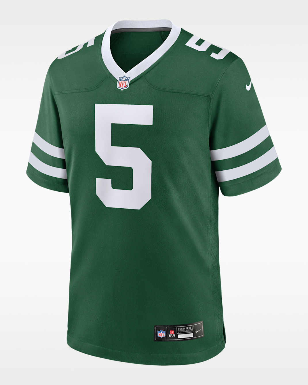 Jersey de fútbol americano Nike de la NFL Game para hombre Garrett Wilson New York Jets - Verde