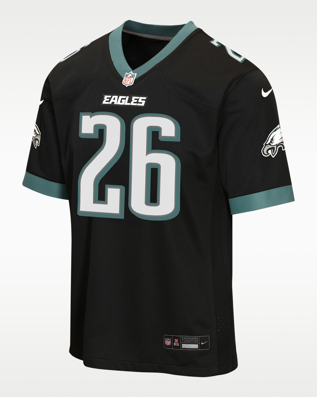 Saquon Barkley Philadelphia Eagles Big Kids' Game Jersey - Black