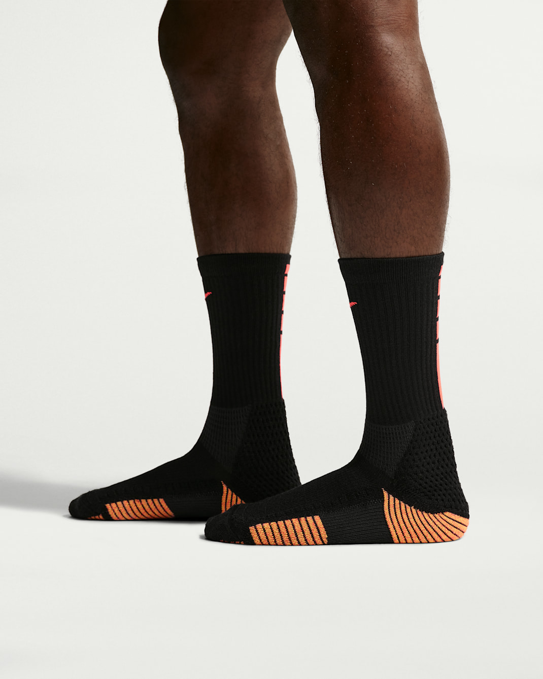 Nike Elite 2.0 Cushioned Crew Socks (1 Pair) - Black/Laser Crimson/Laser Crimson