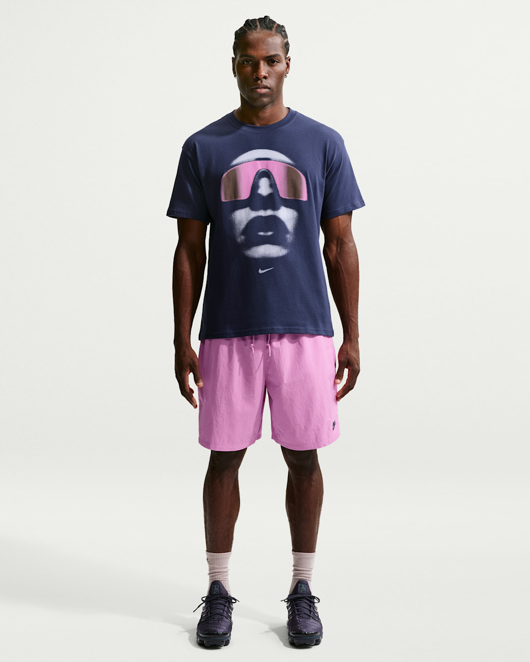 Nike Sportswear Club Men's Sport Shorts - Light Magenta/Midnight Navy