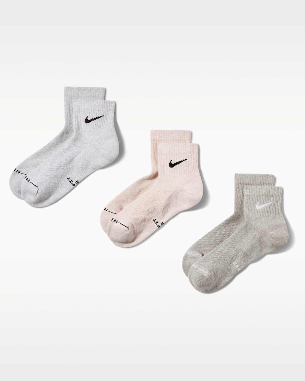 Nike Everyday Elevated Ankle Socks (3 Pairs) - Multi-Colour