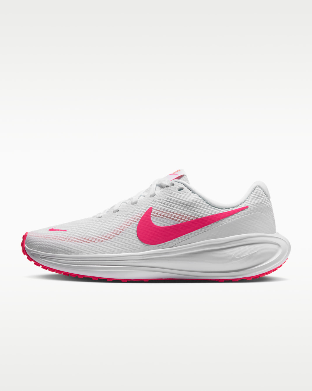 Nike Revolution 8 Women's Road Running Shoes - White/Crimson Bliss/Hyper Pink