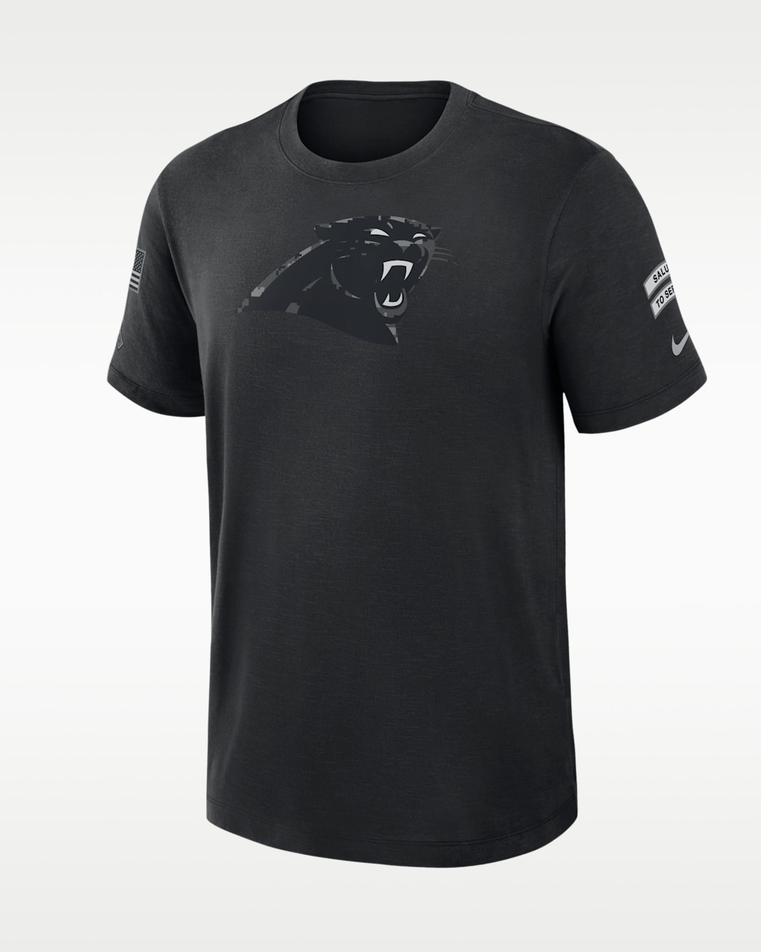 Carolina Panthers Salute to Service Slub Men's Nike Dri-FIT NFL T-Shirt - Black