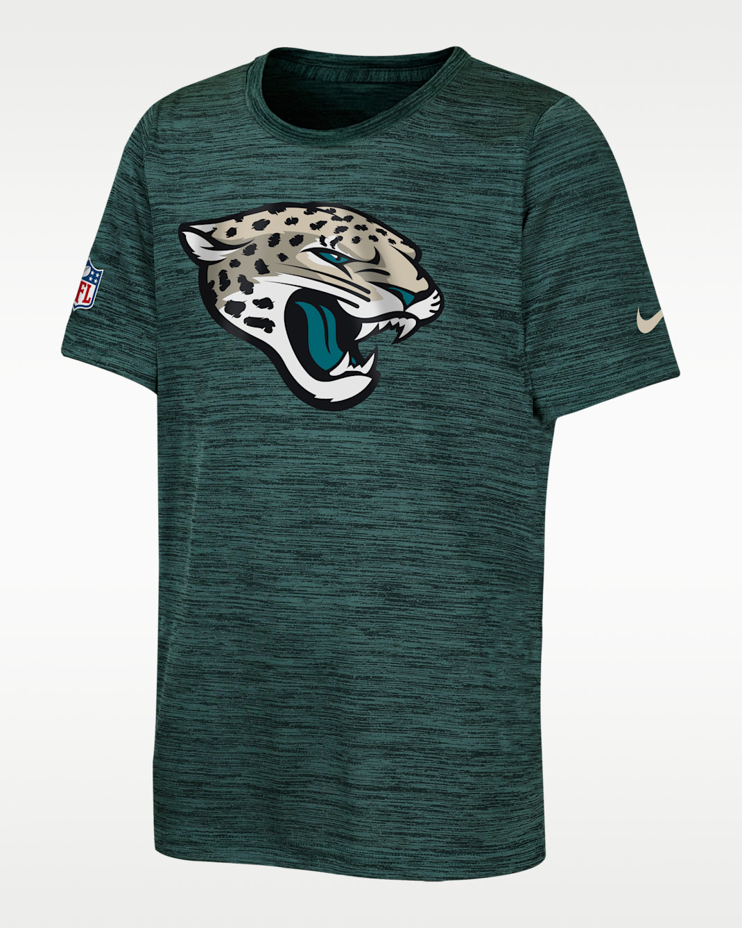 Jacksonville Jaguars Rivalries Collection Sideline Velocity Big Kids' Nike Dri-FIT NFL T-Shirt - Cream