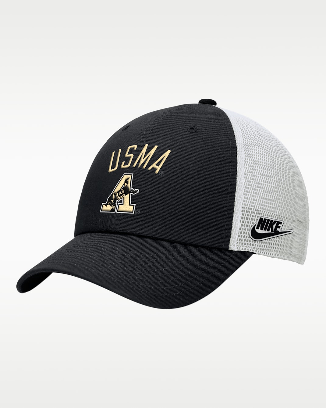 Nike College (Army) Unstructured Trucker Cap - Black