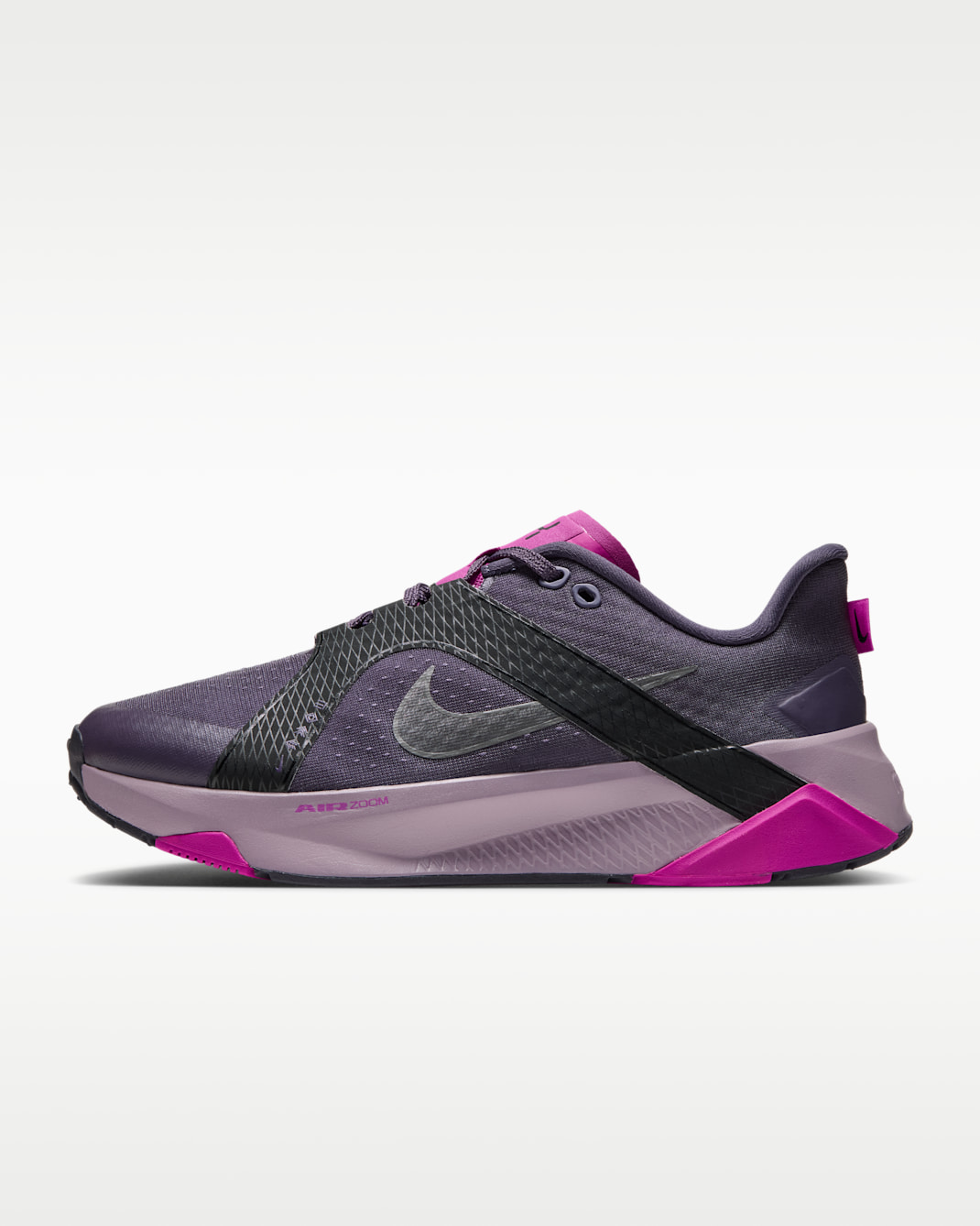 Damskie buty treningowe Nike Hybrid RN - Dark Raisin/Czerń/Fuchsia Blast/Metallic Dark Grey