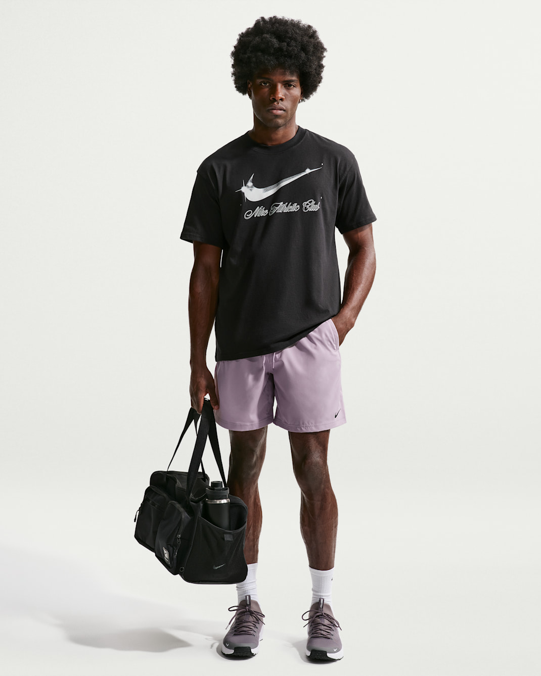 Nike Form Men's Dri-FIT 18cm (approx.) Unlined Versatile Shorts - Light Violet Ore/Black
