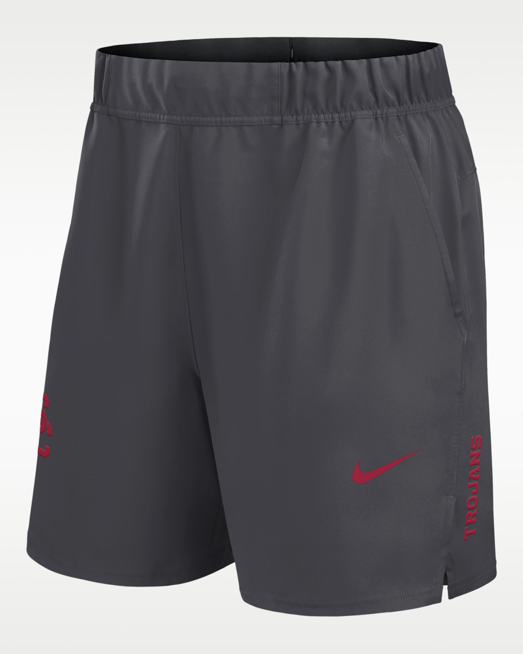 Shorts universitarios Nike Dri-FIT para hombre USC Primetime Victory Primary Logo - Gris