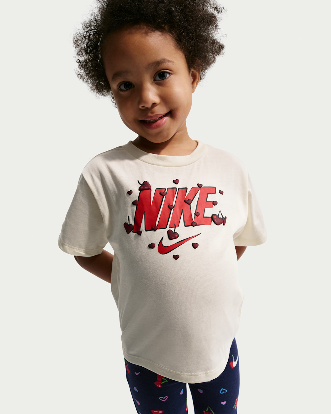 Nike Cherry Toddler Boxy T-Shirt - Soft Pearl