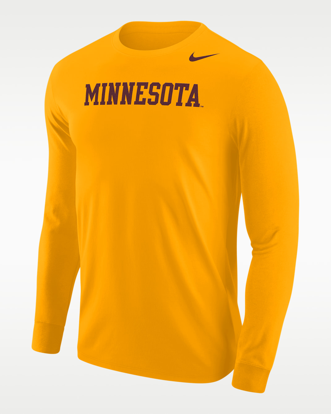 Minnesota Golden Gophers Men's Nike Football Long-Sleeve T-Shirt - University Gold
