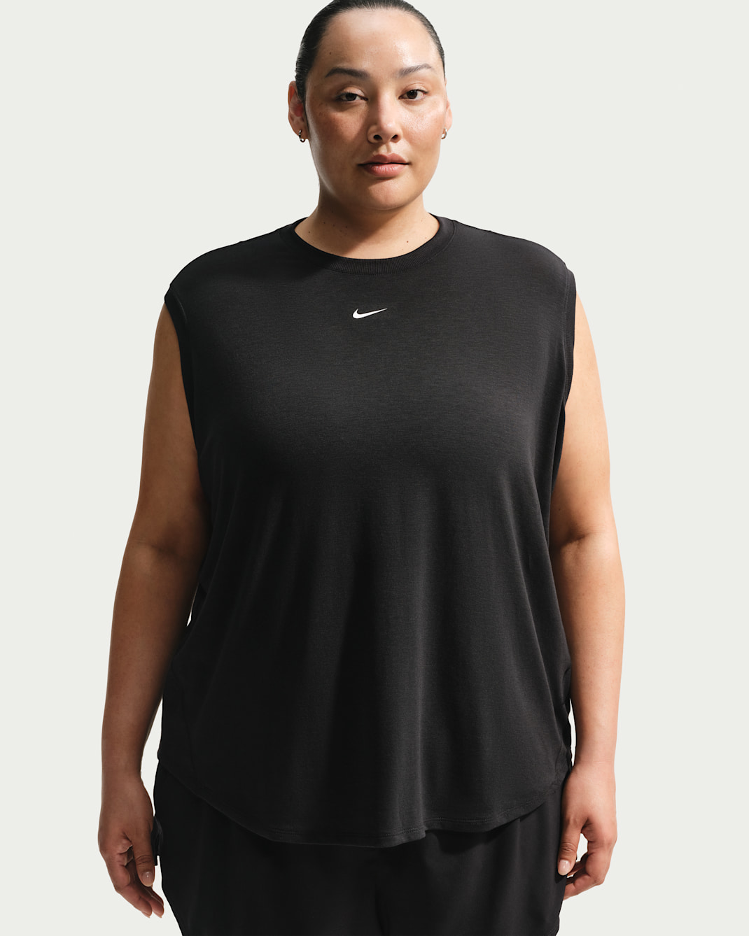 Nike One Relaxed Women's Dri-FIT Tank Top - Black/White