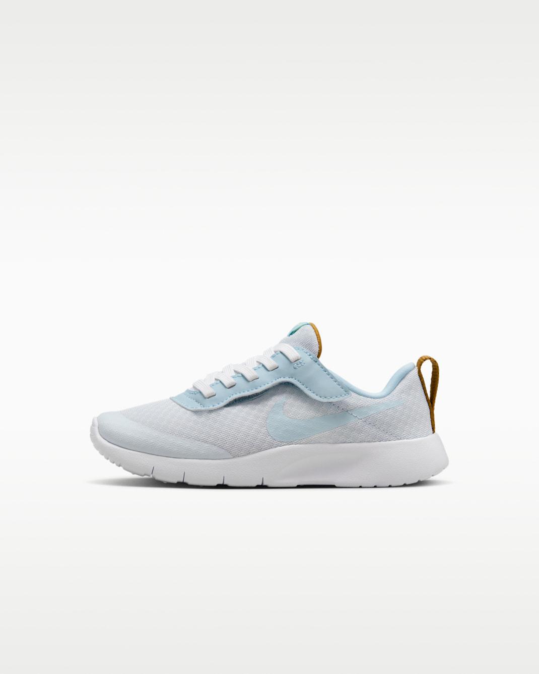 Nike Tanjun EasyOn Younger Kids' Shoes - Football Grey/Barely Volt/Bronzine/Light Armoury Blue