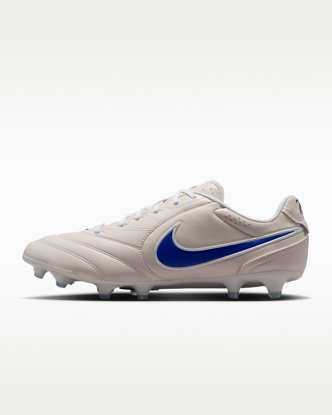 Nike Tiempo Ligera Pro Firm-Ground Low-Top Football Boots - Chalk/White/Racer Blue