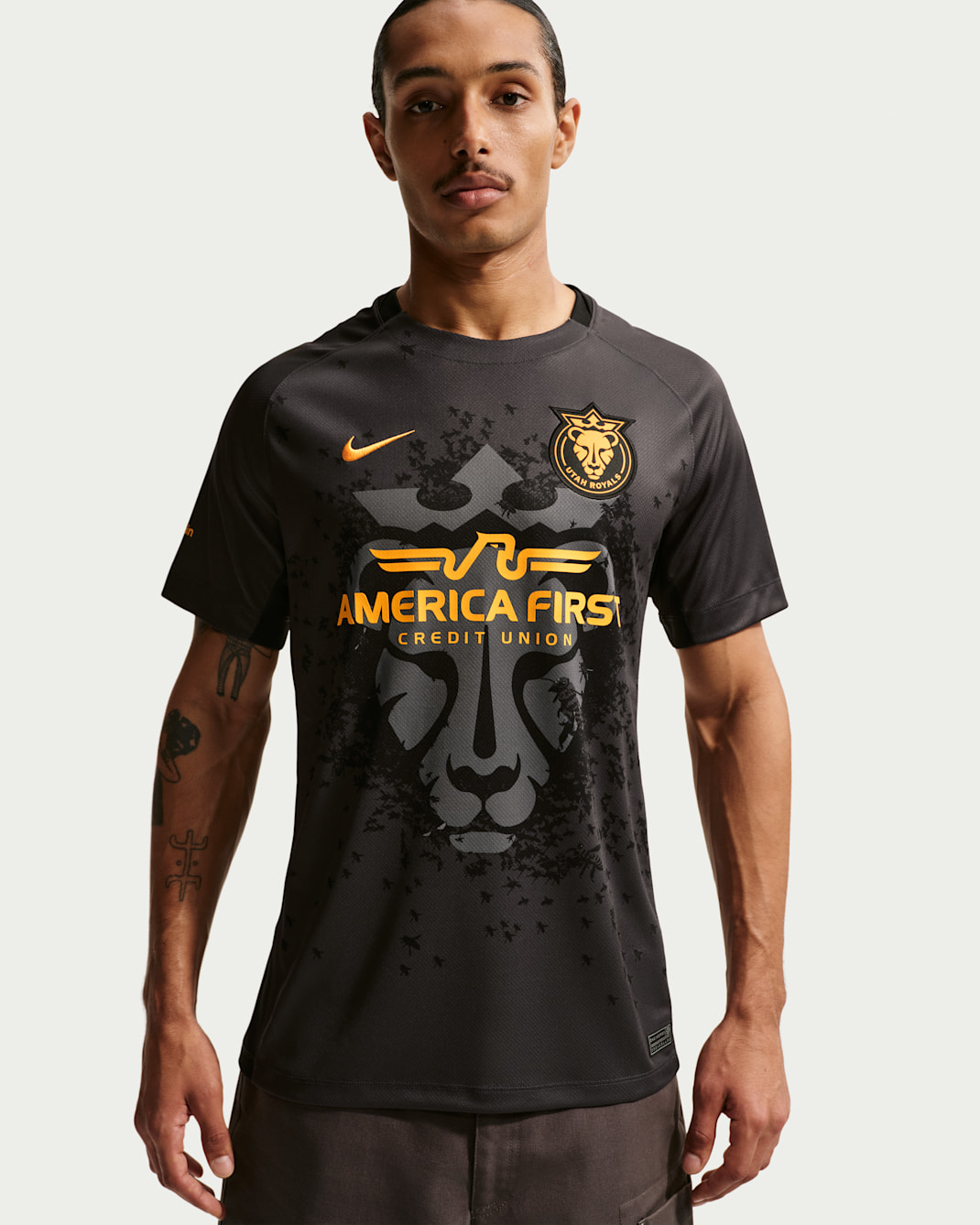 Utah Royals Stadium Away Men's Nike Dri-FIT NWSL Replica Jersey - Anthracite