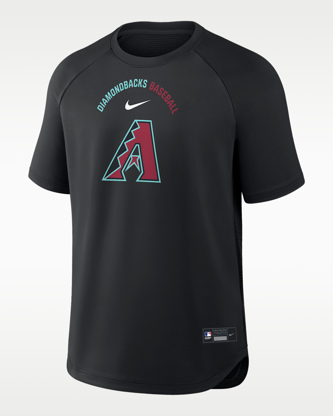 Playera Nike Dri-FIT de la MLB para hombre de Arizona Diamondbacks Authentic Collection Batting Practice Pregame - Negro