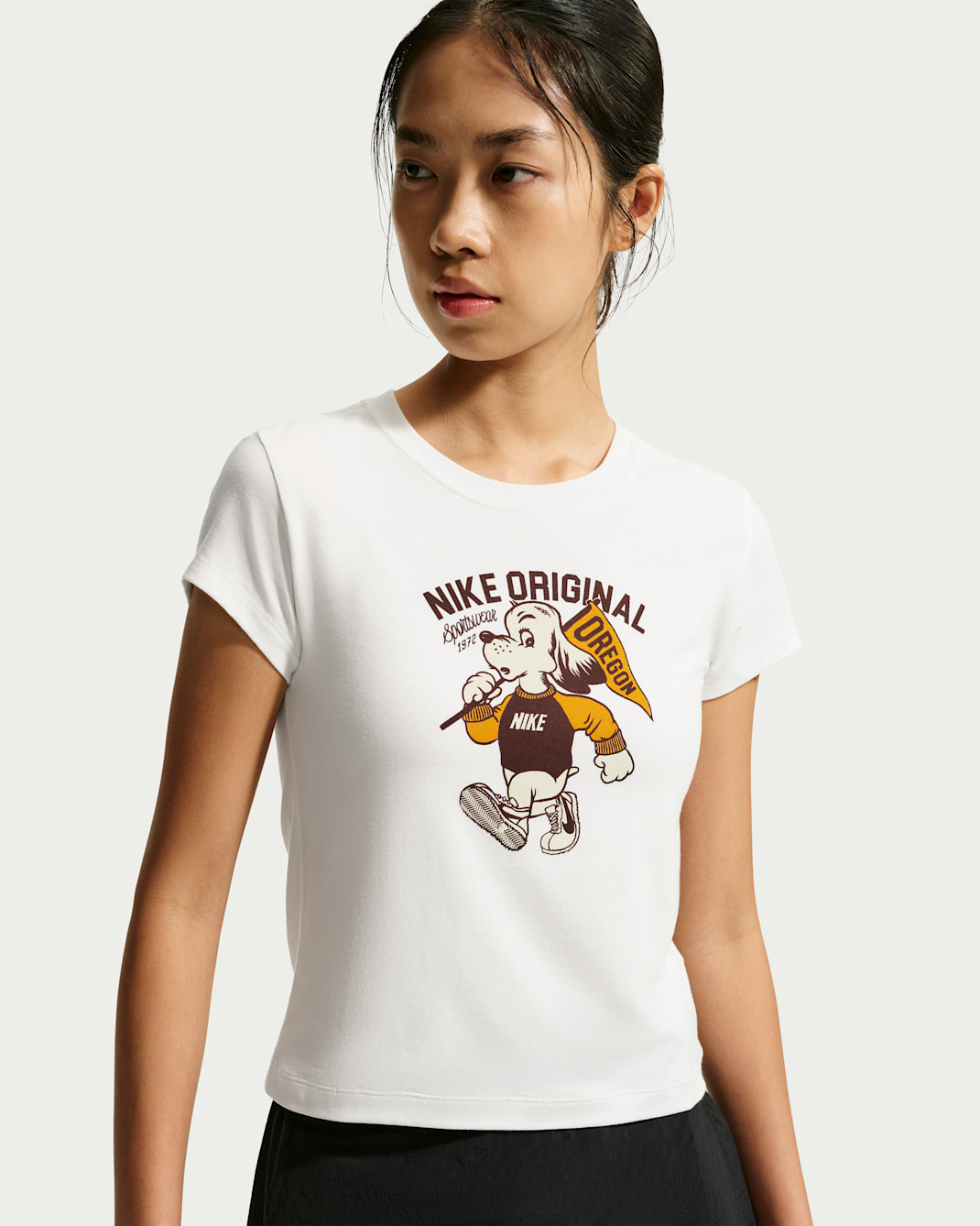 ナイキ スポーツウェア チル ニット ウィメンズ スリム モッドクロップド Tシャツ - セイル