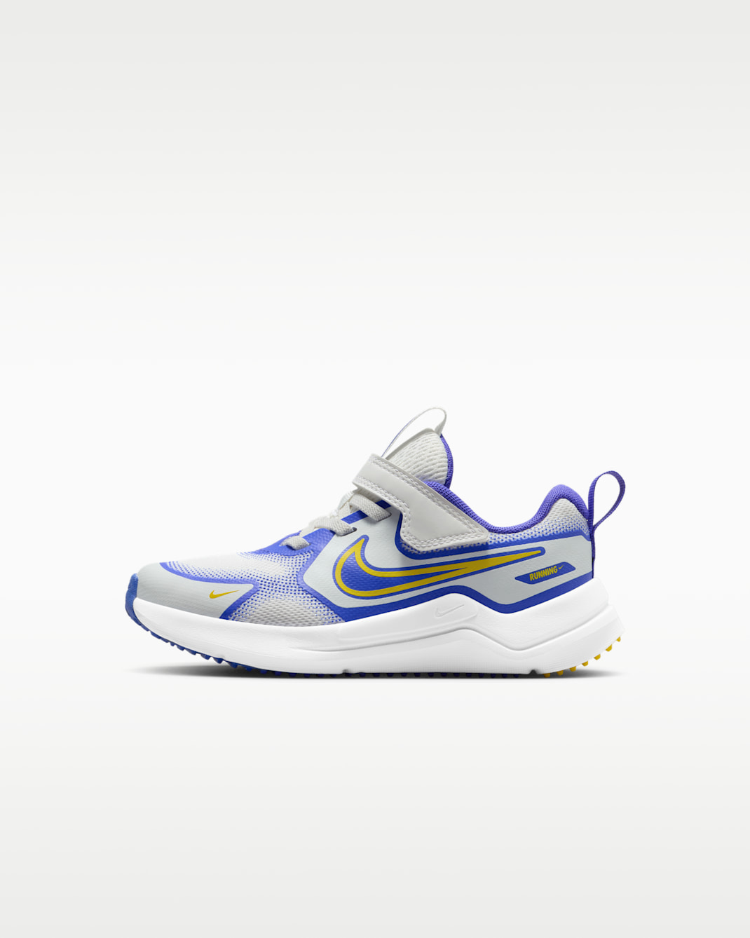 Tenis para niños de preescolar Nike Cosmic Runner - Blanco cumbre/Violeta persa/Blanco/Limón brillante