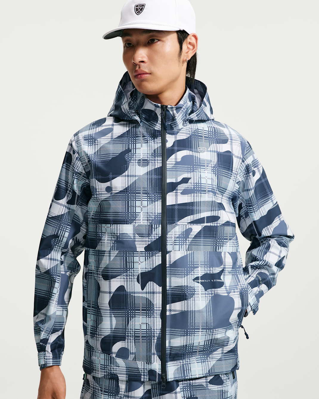 Nike Par Men's Storm-FIT ADV Camo Loose Golf Jacket - College Navy/White