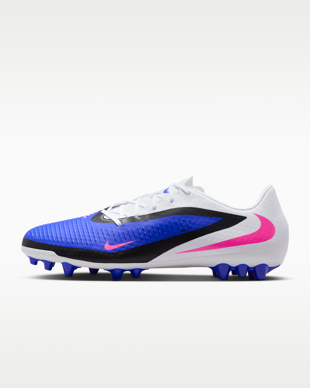 Nike Phantom GX Academy Botas de fútbol para césped artificial - Racer Blue/Blanco/Pink Blast
